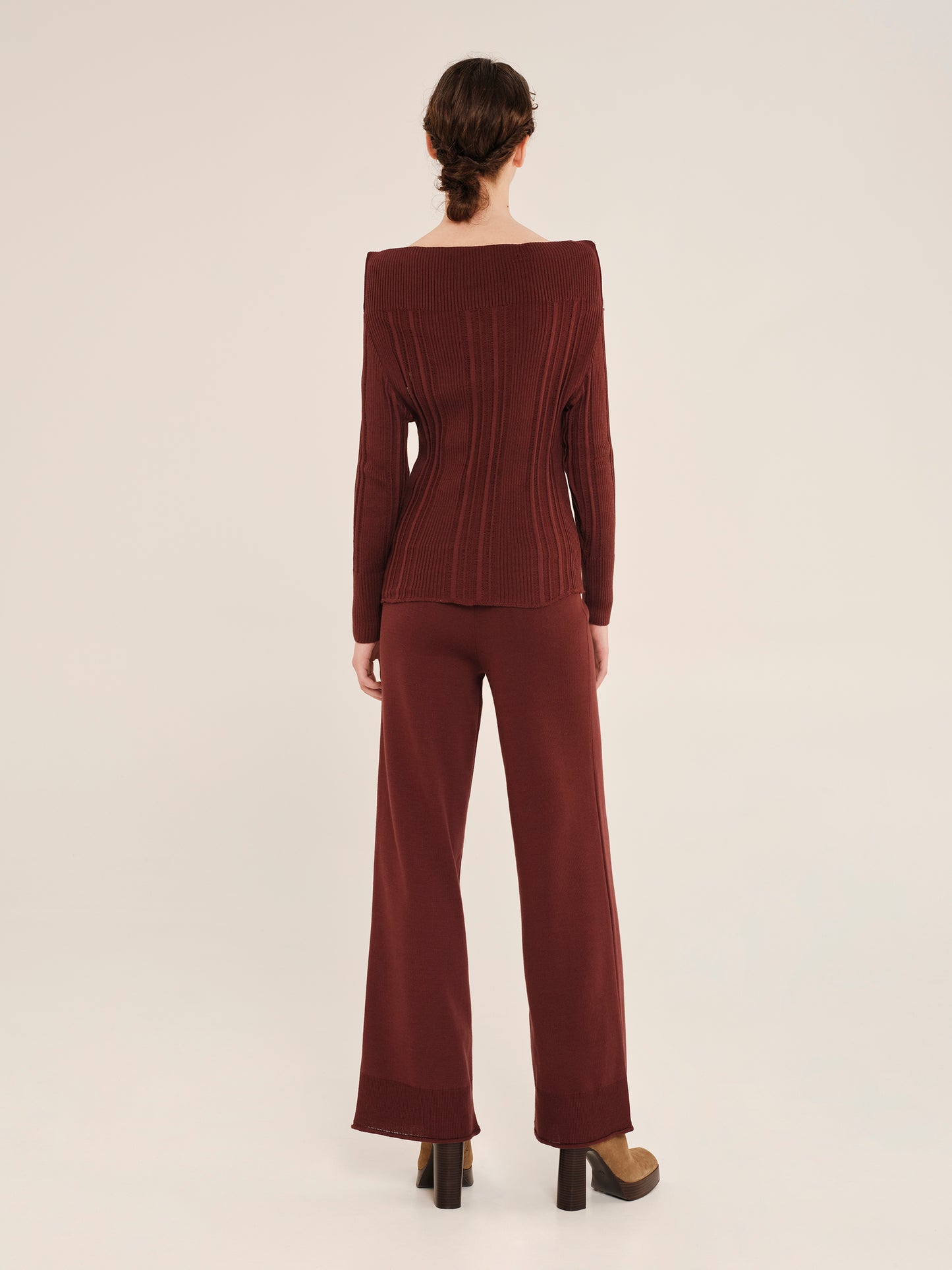 Winter Archetypes Knit Blouse With High Neck