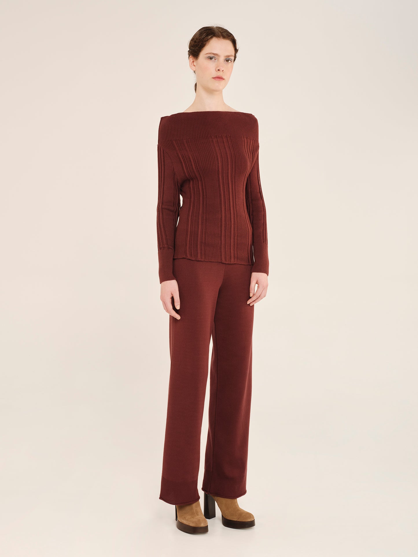 Winter Archetypes Knit Blouse With High Neck