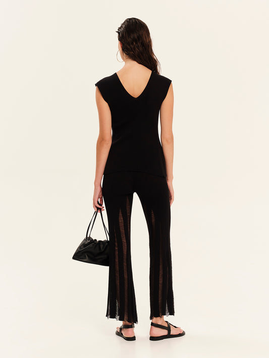 Magic Sunsets Knit V-Neckline Top