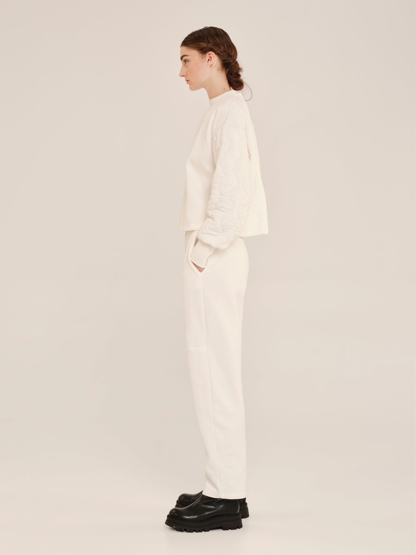 Soft Panoply Trousers With V-shape Waist Band