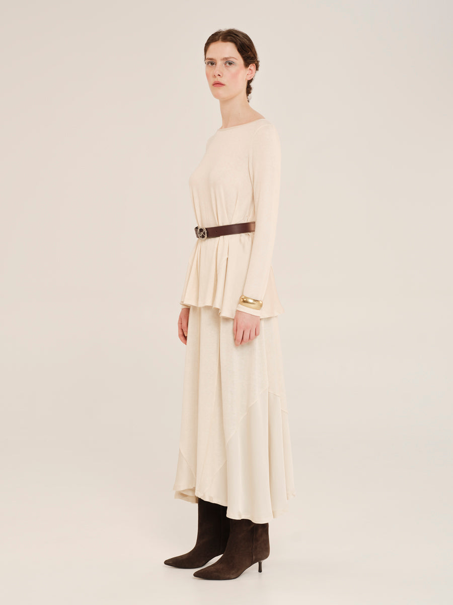 Just A Position Blouse With Satin Details
