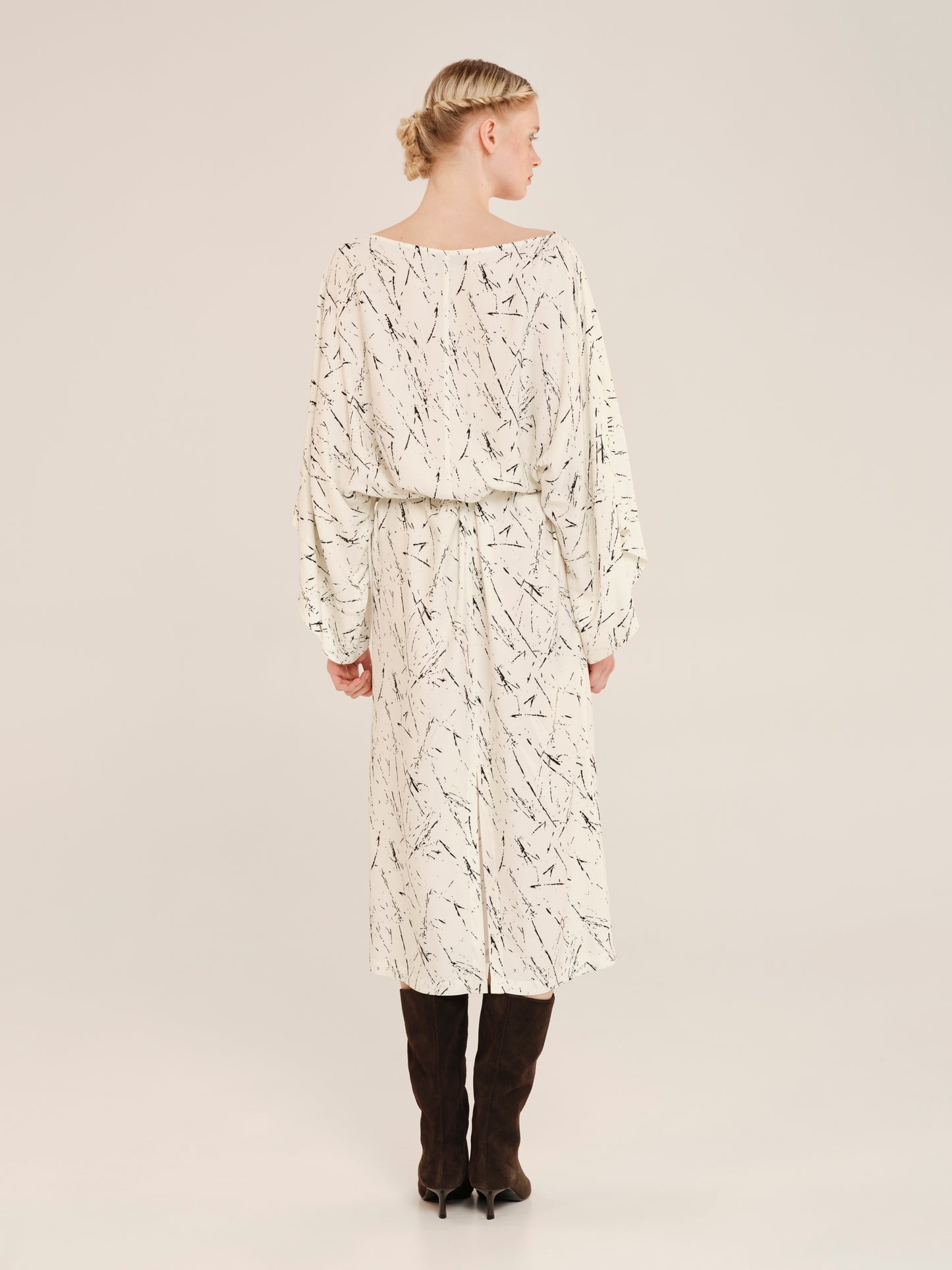 Expressivity Long Dress With Waist Tie