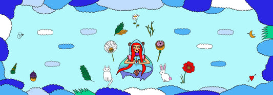 Spiritual silk shawl