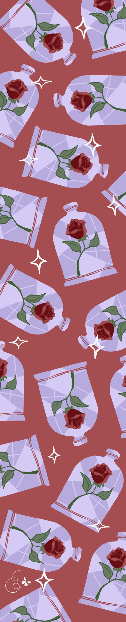 Beauty And The Beast silk foulard