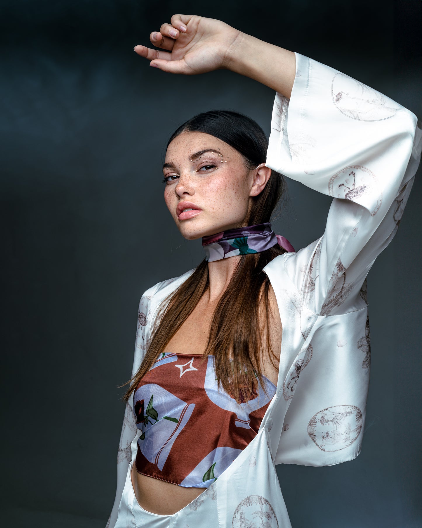 Beauty And The Beast silk foulard