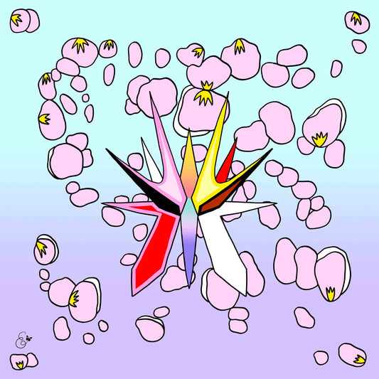 Crystal Clear silk scarf