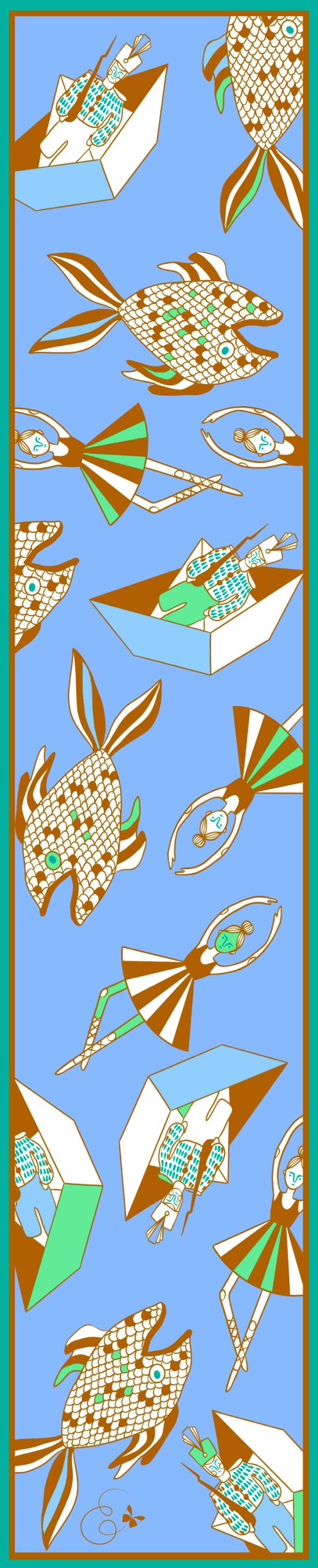 The Steadfast Tin Soldier silk foulard