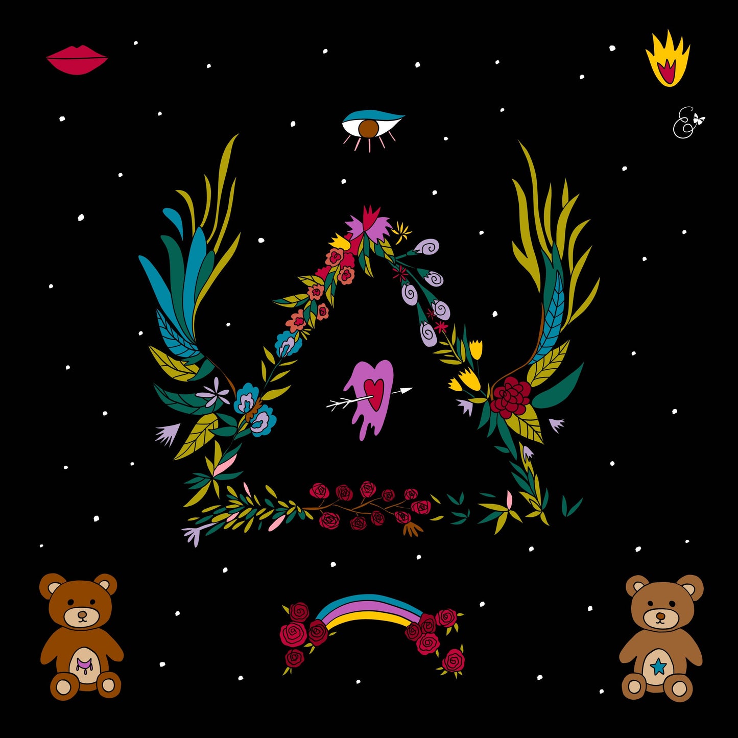 Amor Vincit Omnia silk scarf