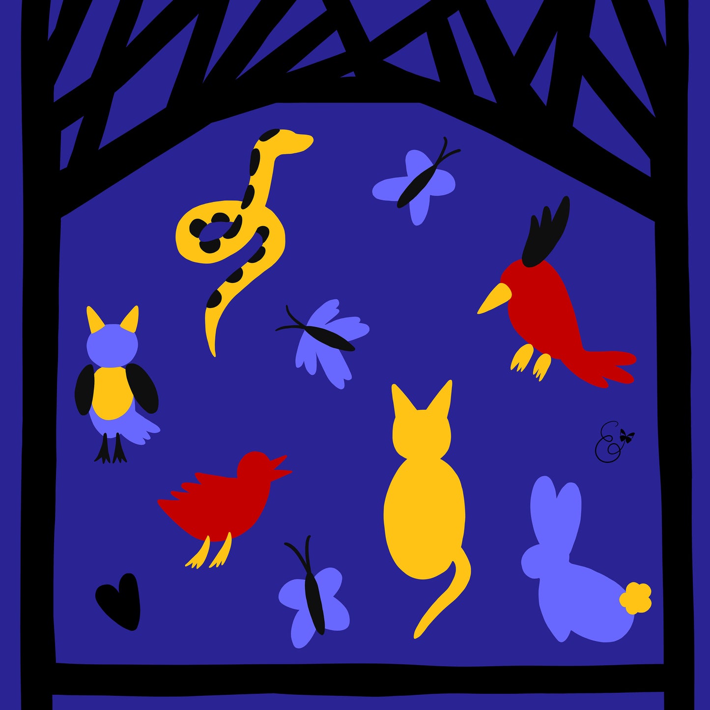 Sacred animals Μεταξωτή Μαντήλα