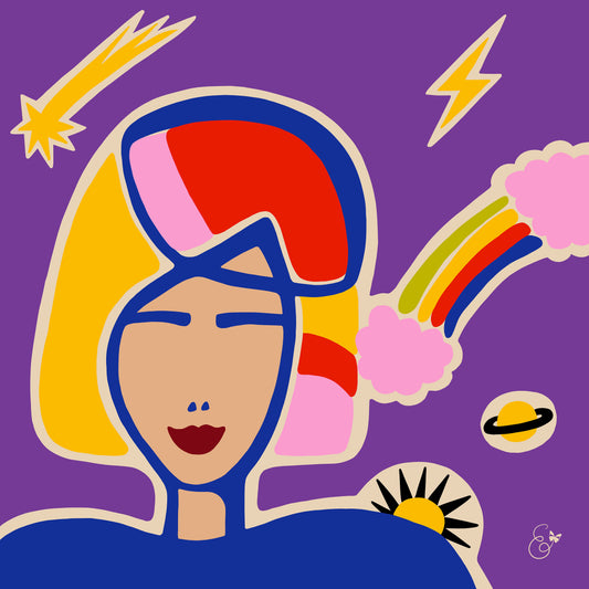 Space Witch silk scarf