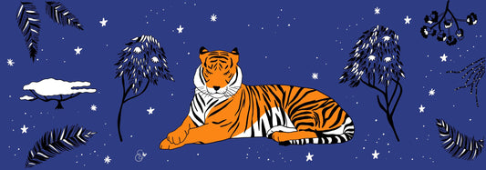 Tiger Spirit silk shawl