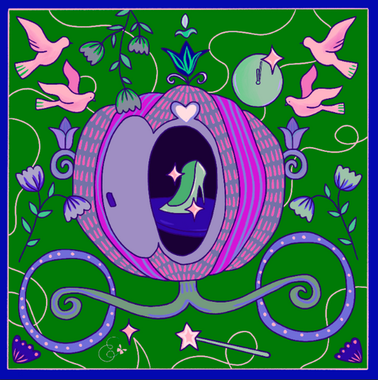 Cinderella silk scarf