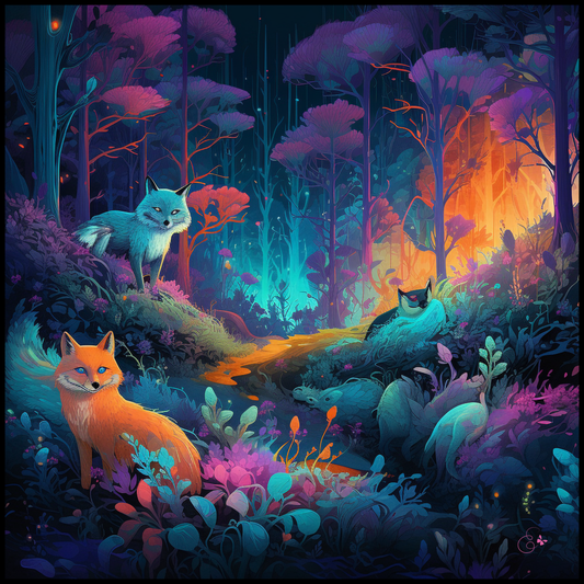 Arcane Woods silk scarf