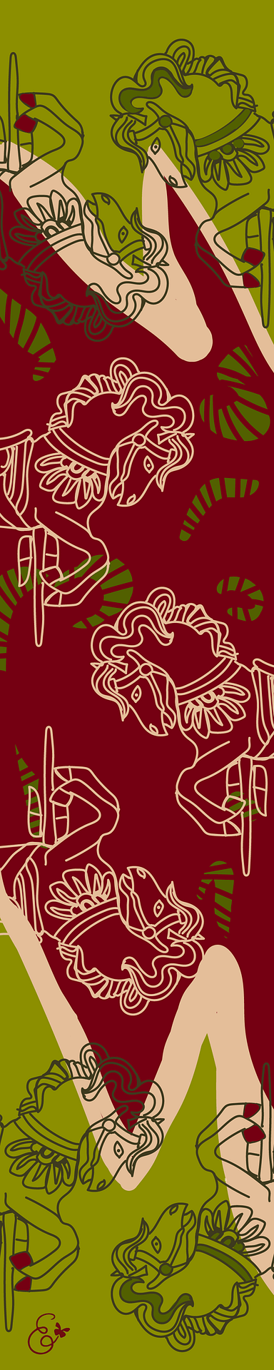 Carousel Horse scrunchy