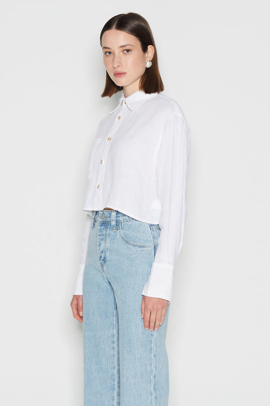 Chic Salt Crop Shirt