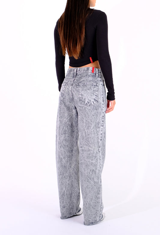 Crooked Grey Pearl Cropped