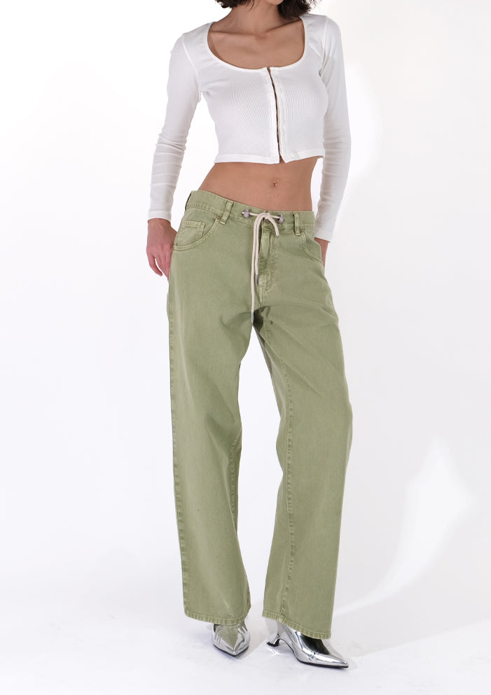 Delia Pine-Green Pearl