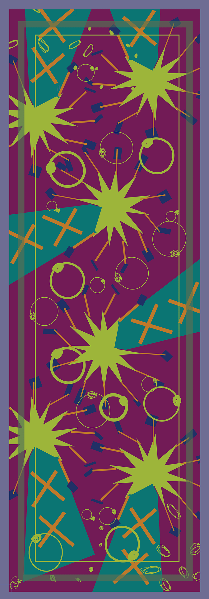 Drop Tower silk shawl