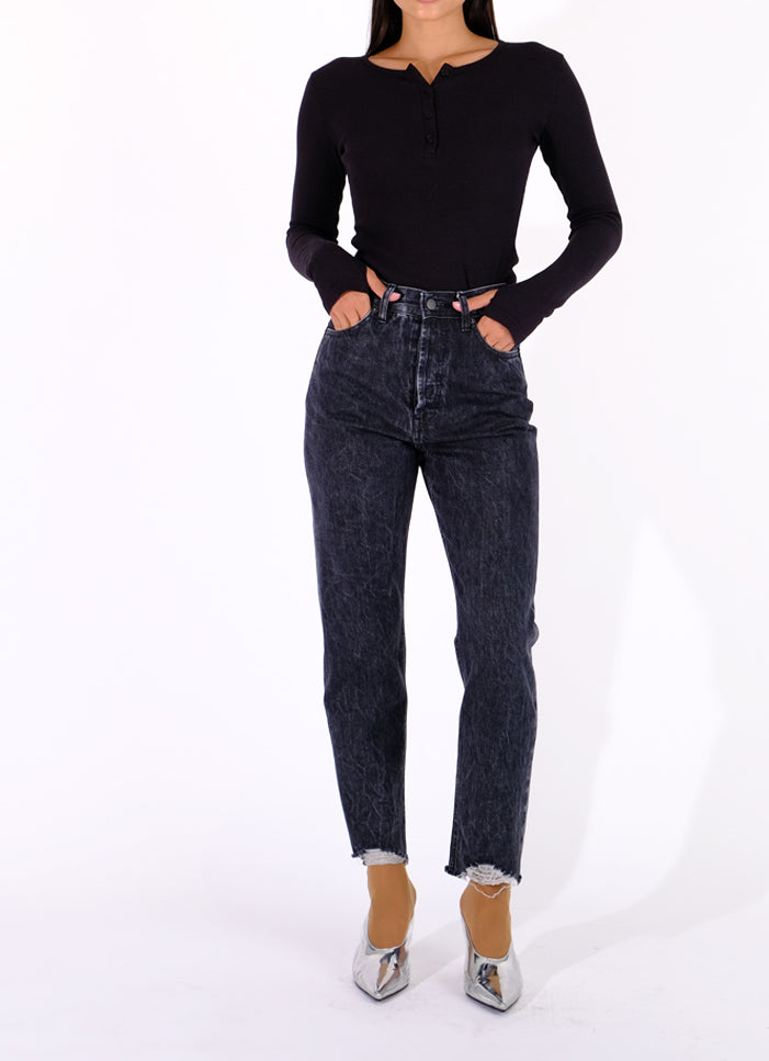 Gia Black Pearl Distressed