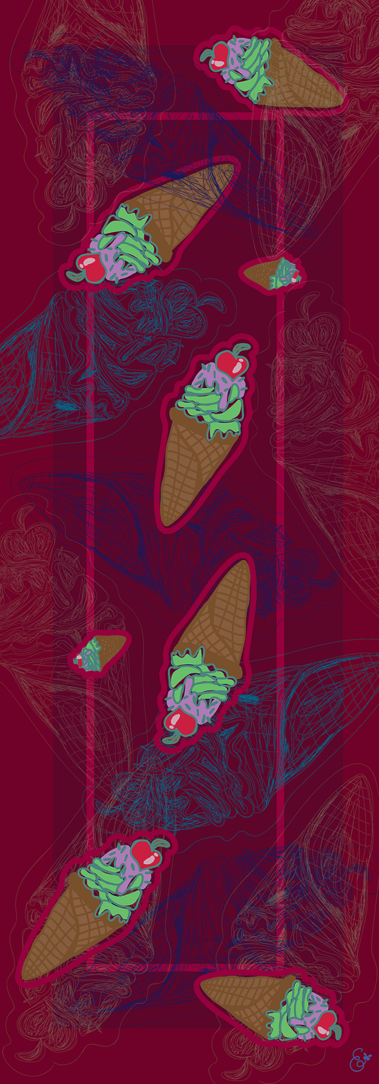 Ice Cream silk shawl