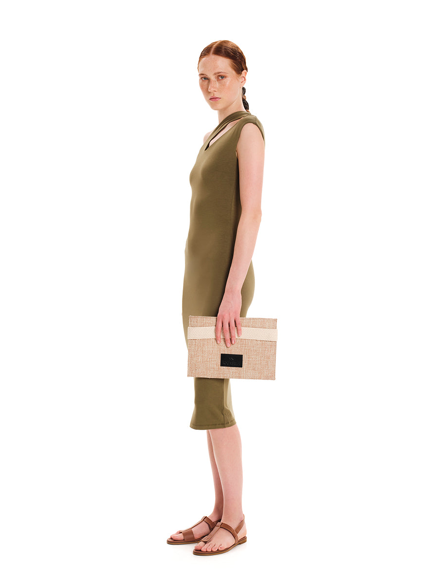 Eco Vital One Shoulder Midi Dress