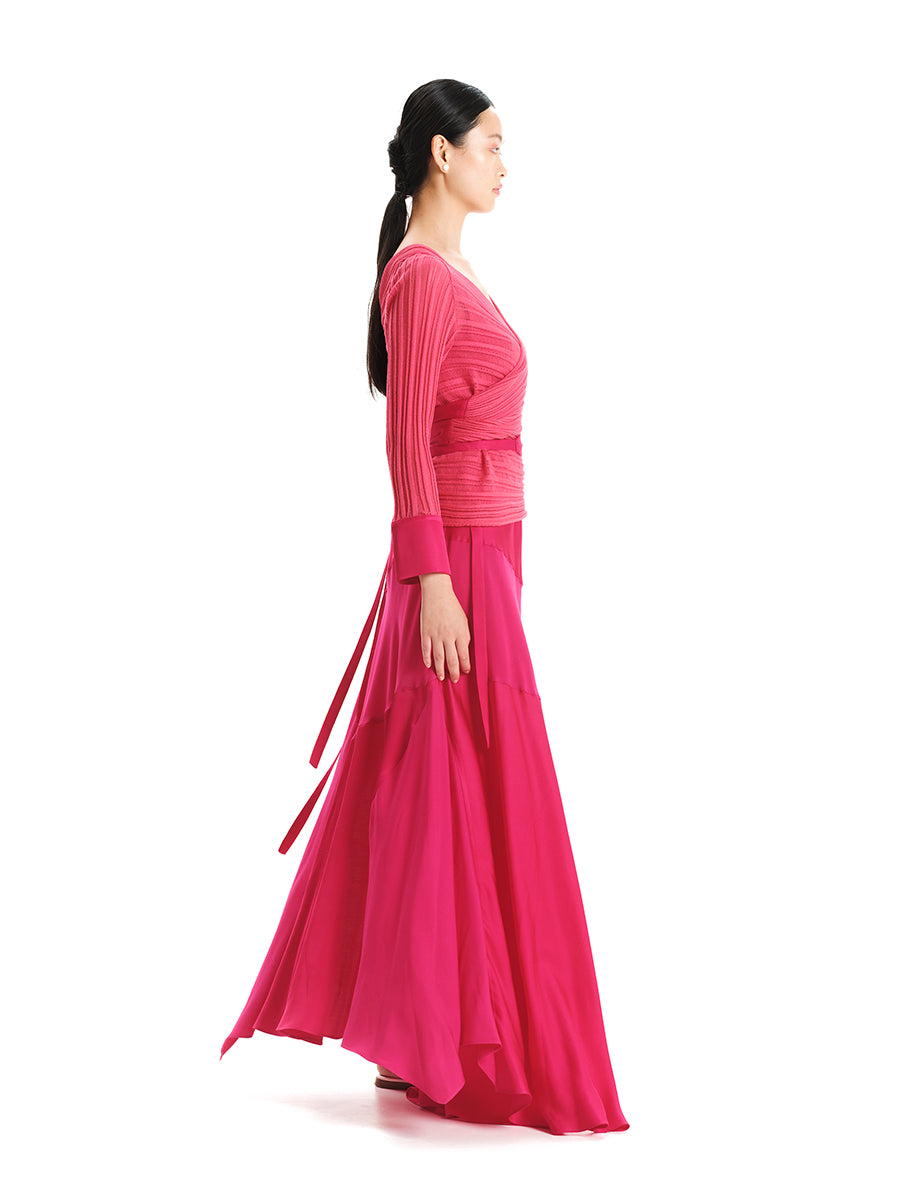 Sleek Move Asymmetric Maxi Dress