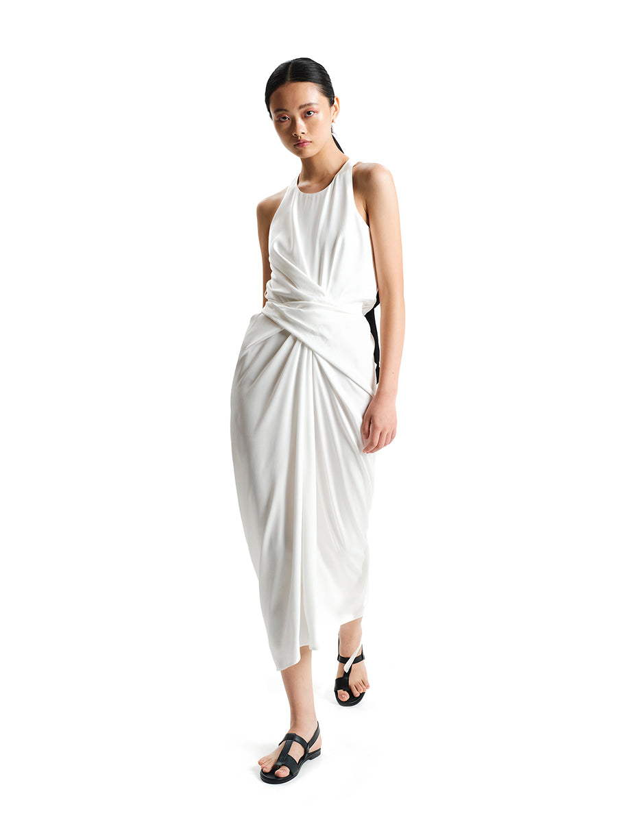 Enlightenment Wrap Midi Dress