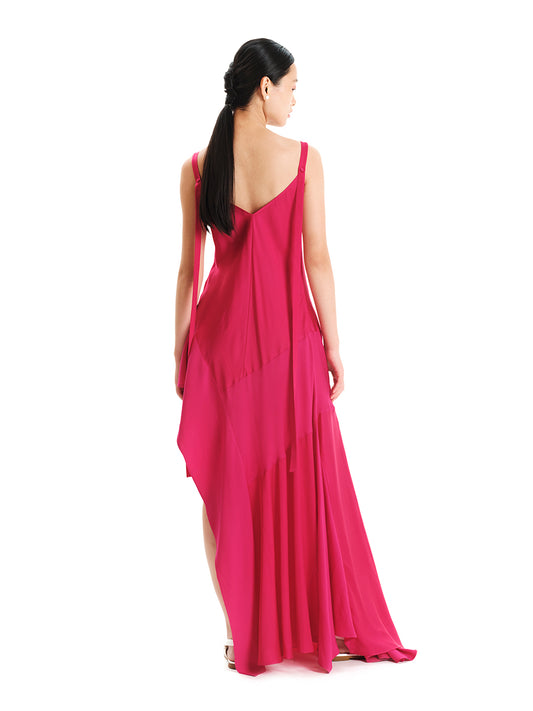 Sleek Move Asymmetric Maxi Dress