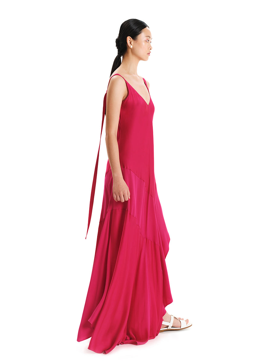 Sleek Move Asymmetric Maxi Dress