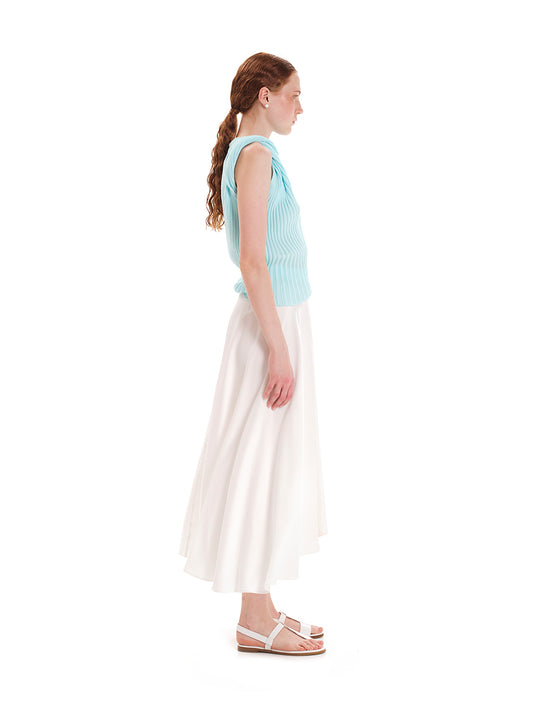 Seashells Draped Knit Top