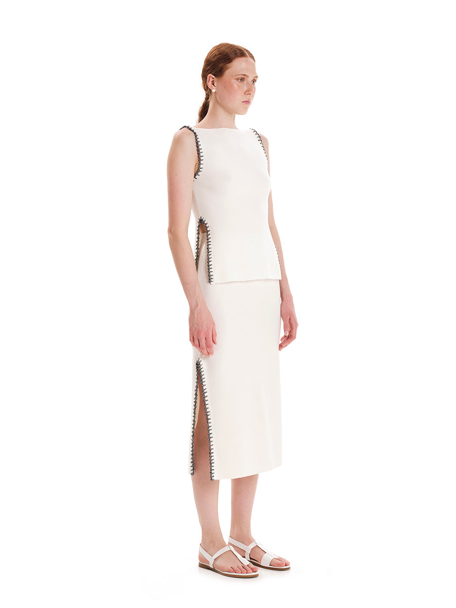 Focus On Detail Midi Knit Skirt