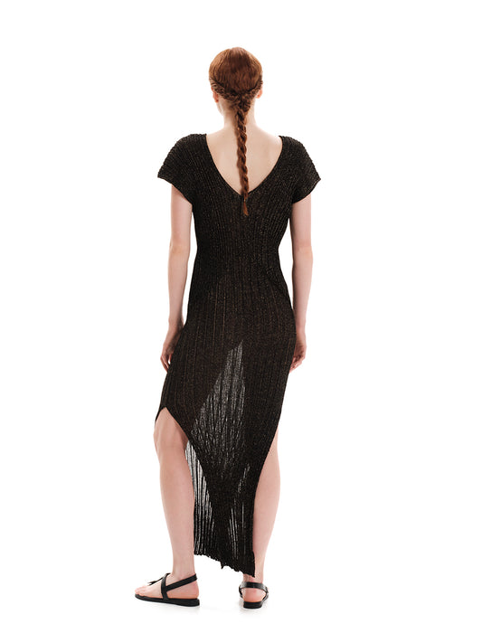Shimmering Water Maxi Knit Dress