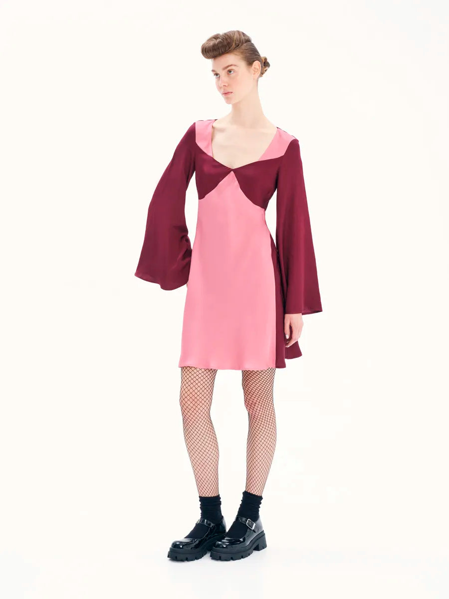 Other Wordly Colour Block Mini Dress