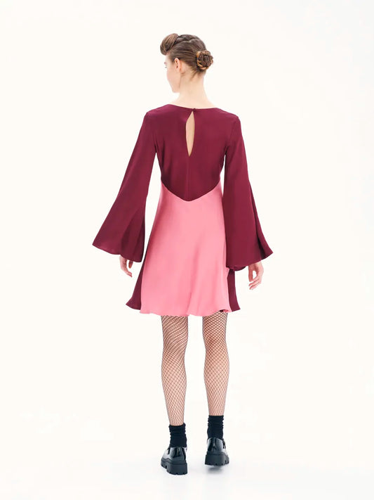 Other Wordly Colour Block Mini Dress