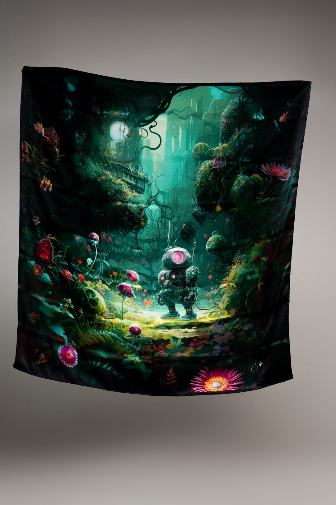 Robotanica silk scarf
