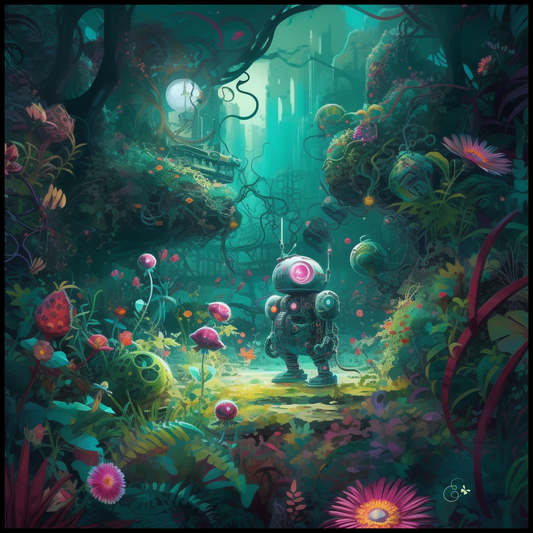 Robotanica silk scarf