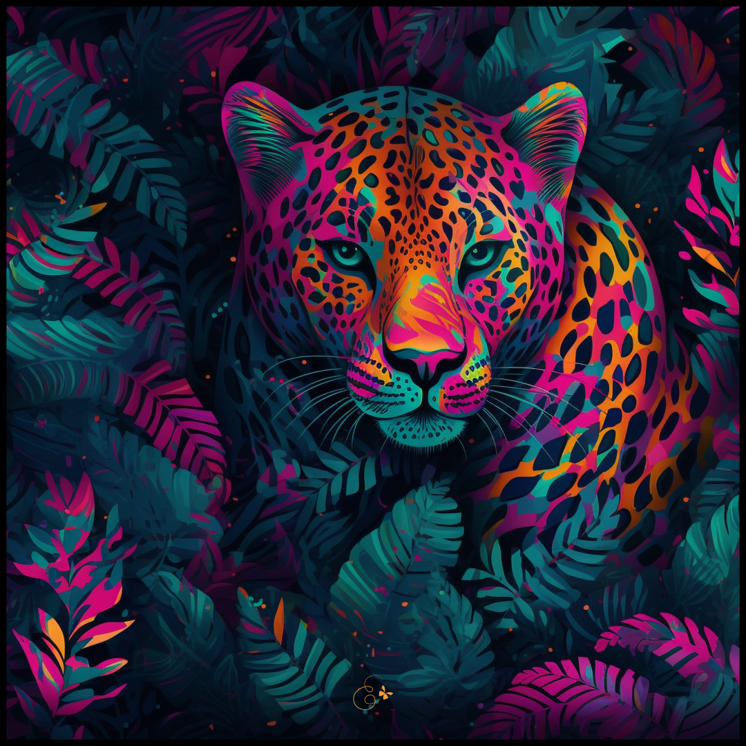 Techno Tigers silk scarf