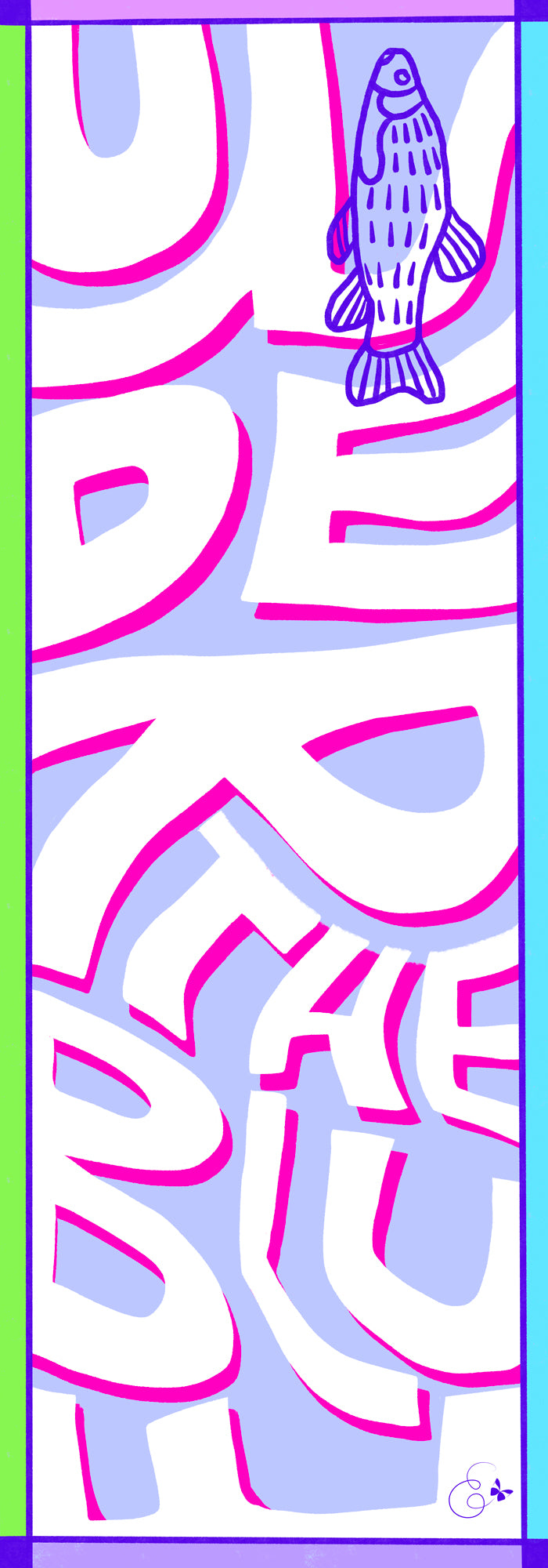 Under The Sea silk shawl