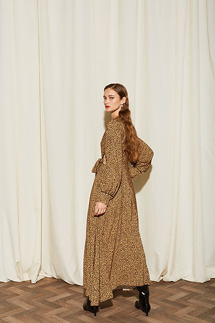 Aviel Printed Cut-Out Dress