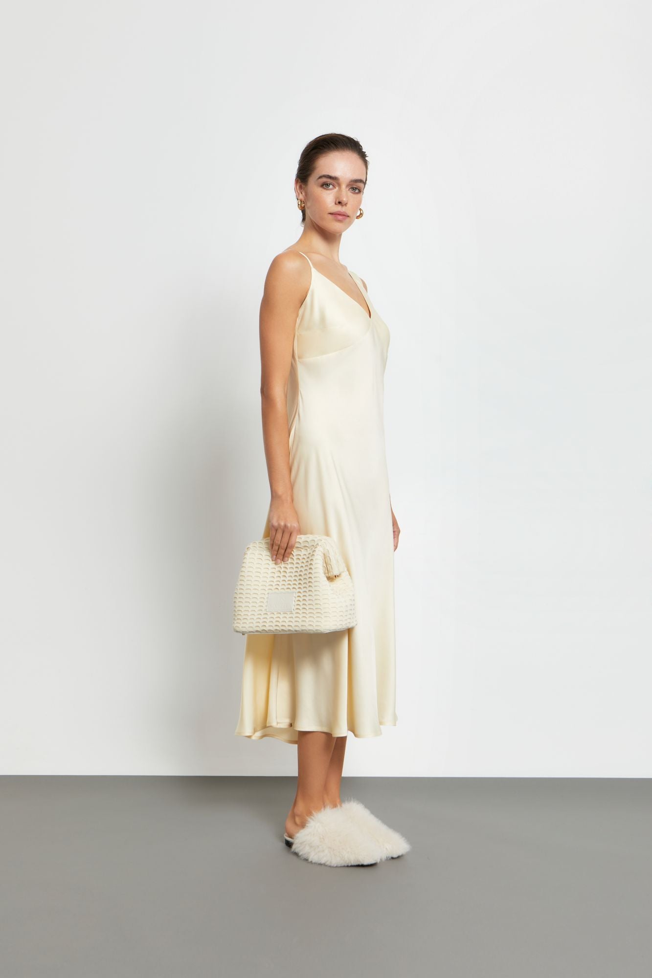 Light and Shadow Slip Dress