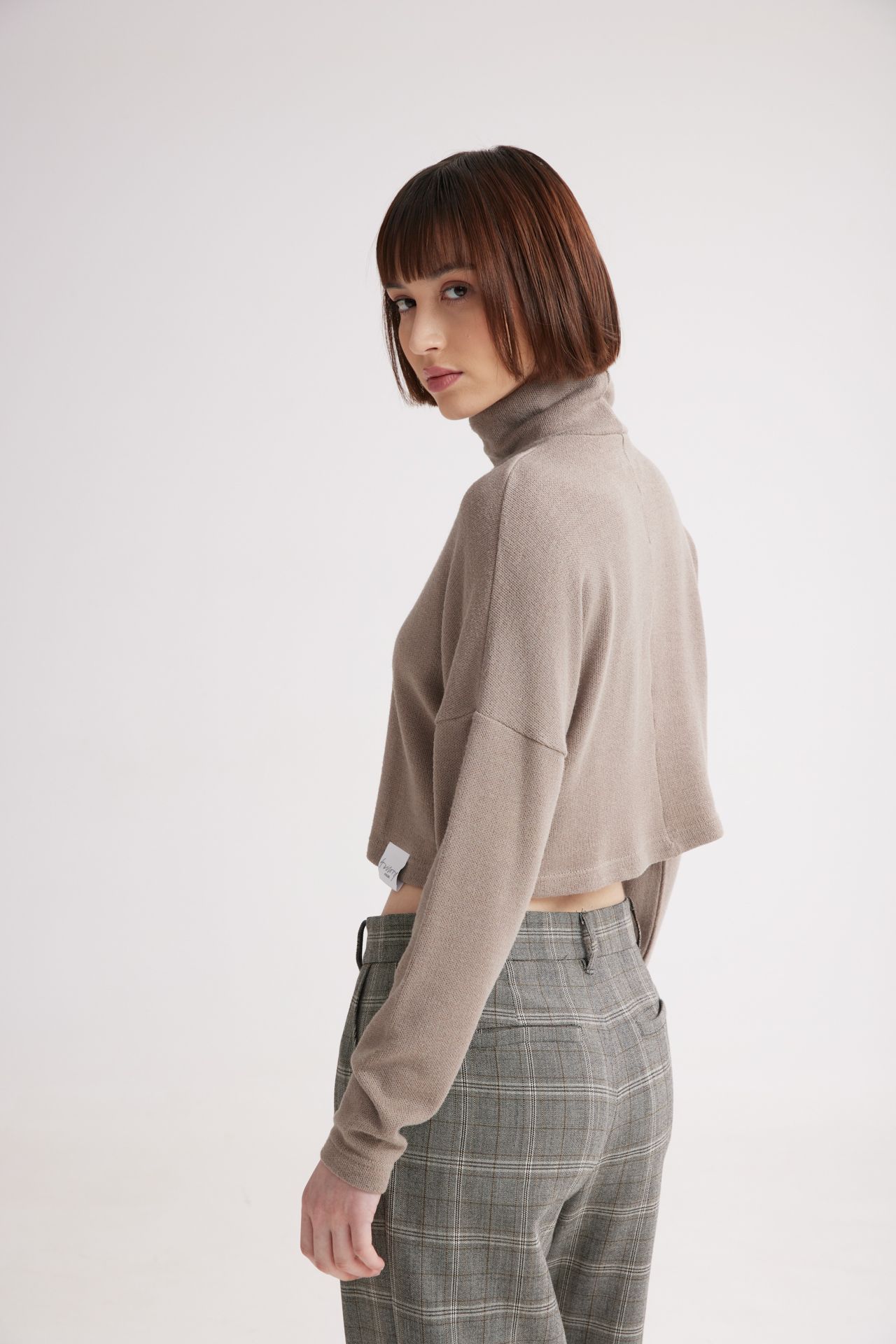 Bennet Crop Turtleneck Top