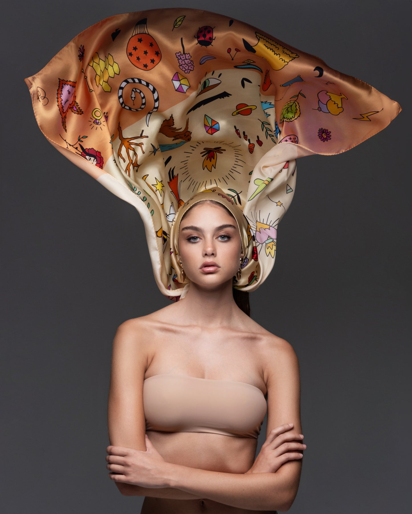 Celebrate silk scarf