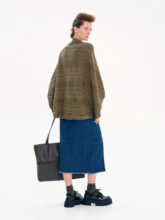 Comfort & Style Jean Midi Skirt