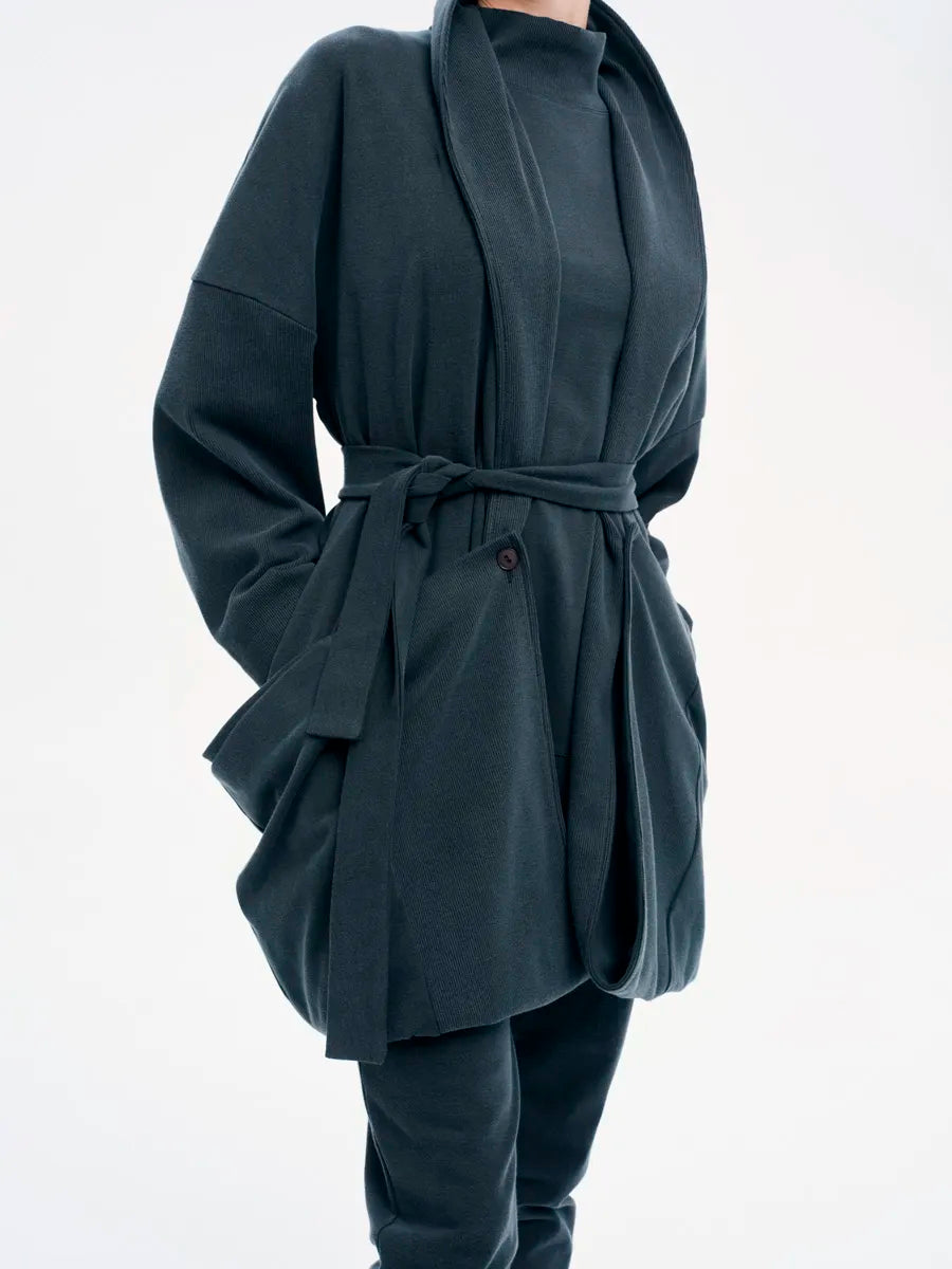 Deconstructed Long Cardigan