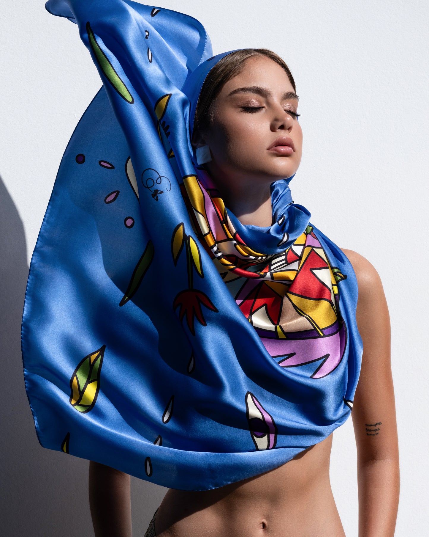 Heavensent silk scarf