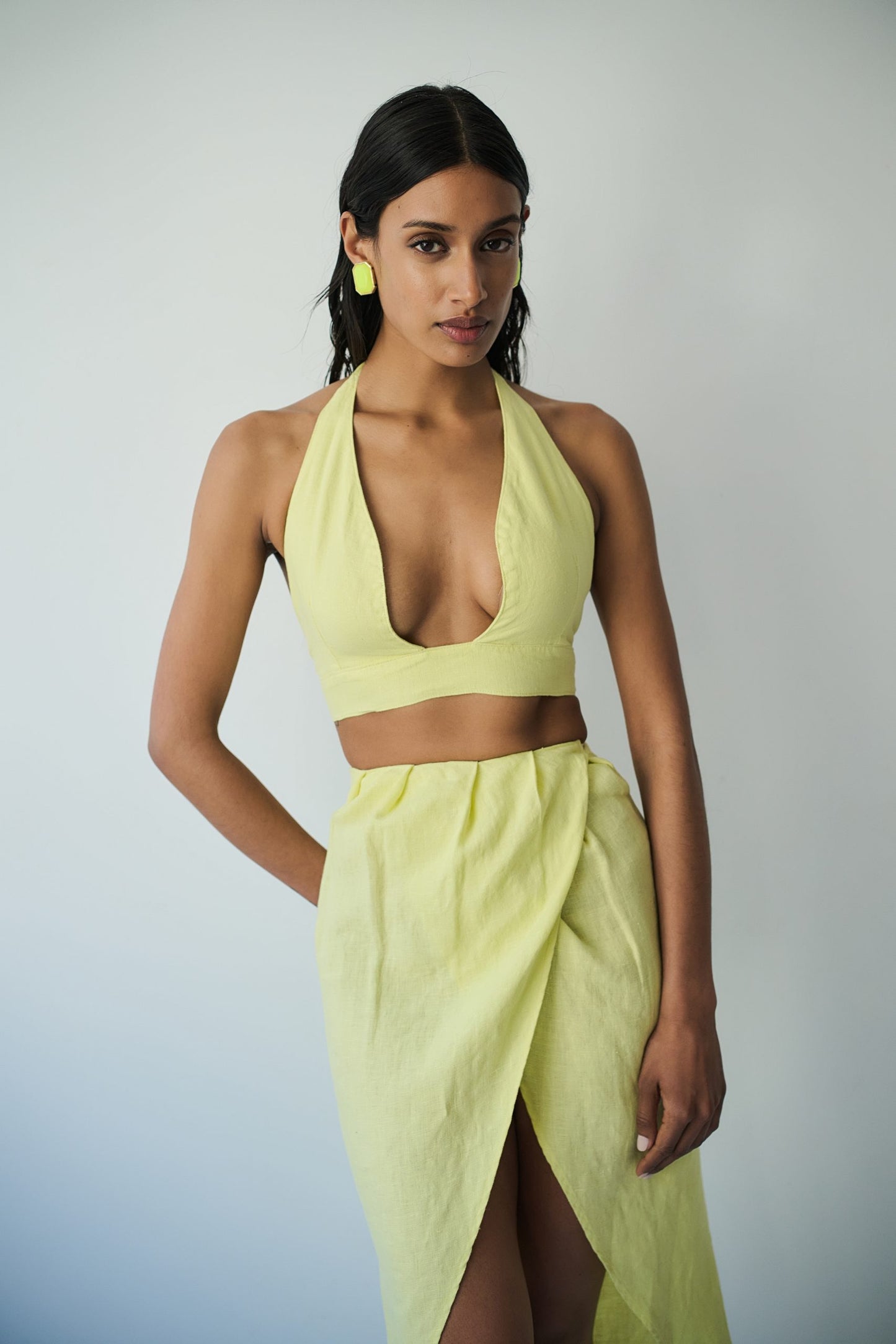 Linen Wrap Skirt