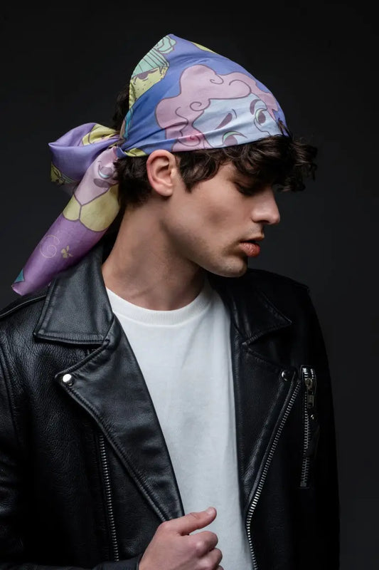 Pastel Colors silk foulard