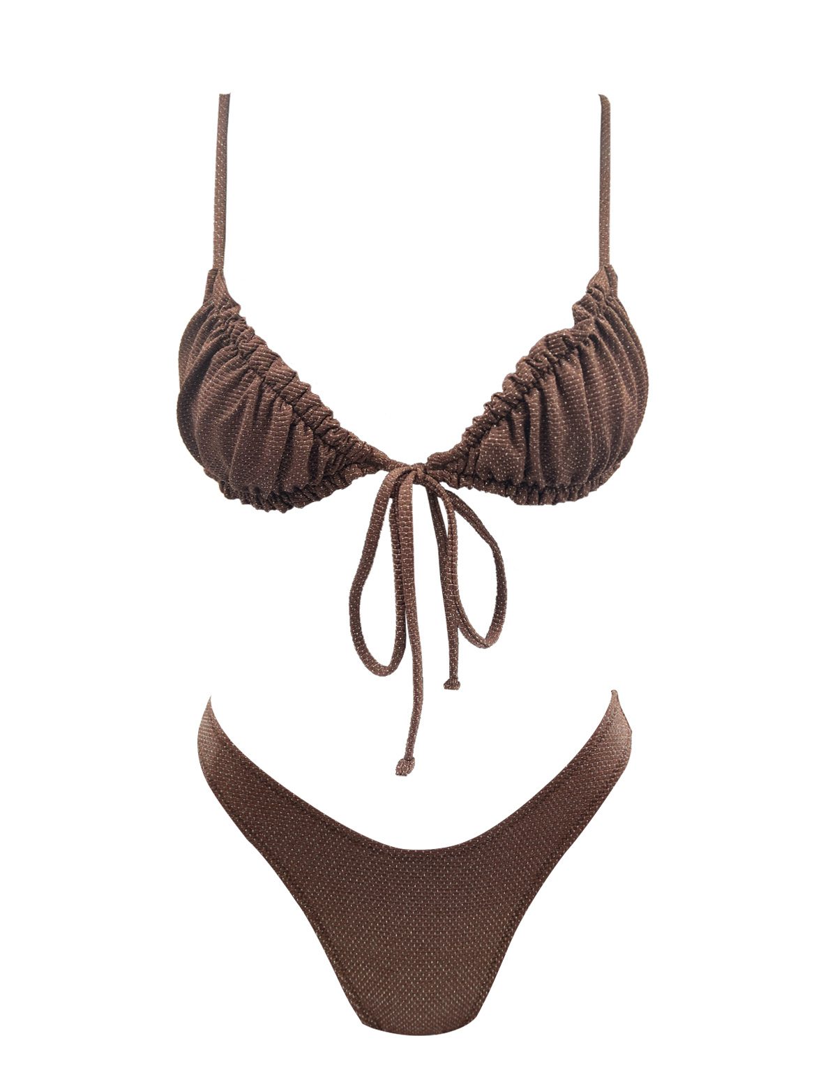 Ruched coconut bralette Bikini