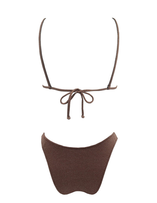 Ruched coconut bralette Bikini