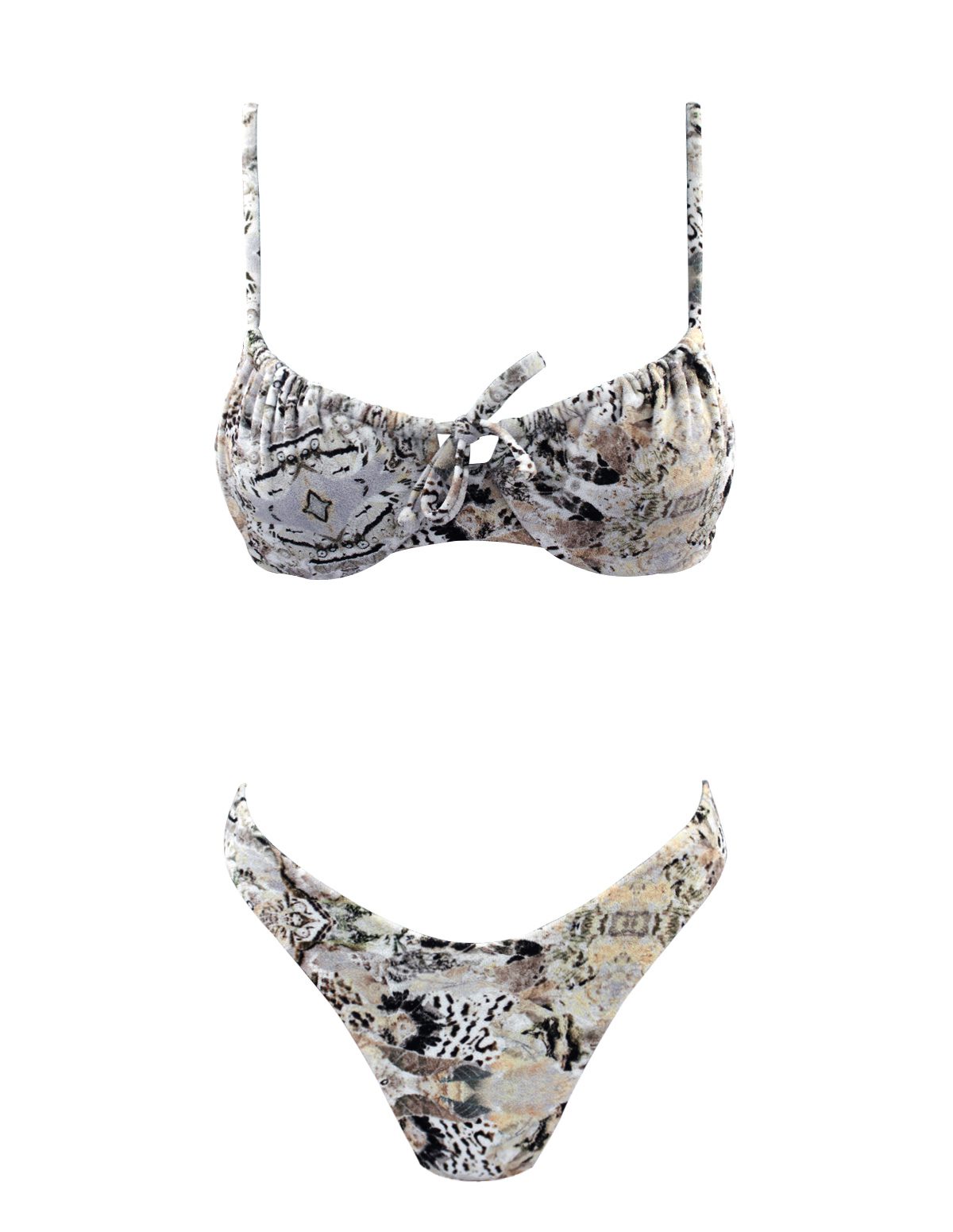 Ruched safari underwire Bikini